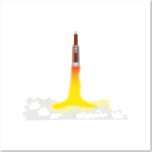 Space shuttle taking off Posters and Art